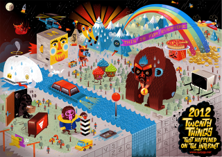 Illustration for article titled 20 Things That Happened on the Internet in 2012 in One Glorious Image